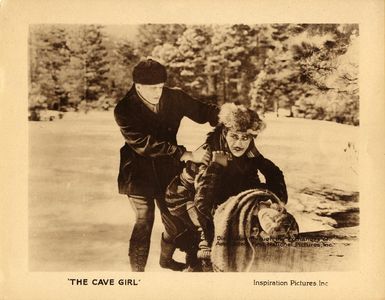Boris Karloff, Teddie Gerard, and Wilton Taylor in The Cave Girl (1921)