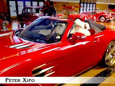 Peter Xifo - As the Mercedes Benz Santa, getting ready for another take, driving a $250K Mercedes Roaster. Pete has been