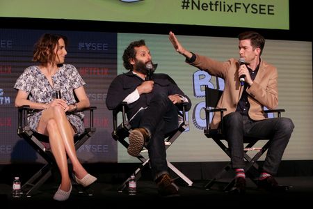 Jessi Klein, Jason Mantzoukas, and John Mulaney at an event for Big Mouth (2017)