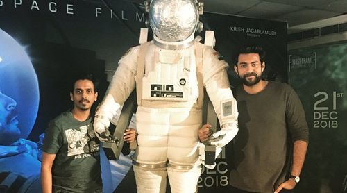 Varun Tej and Sankalp Reddy at an event for Antariksham 9000 kmph (2018)