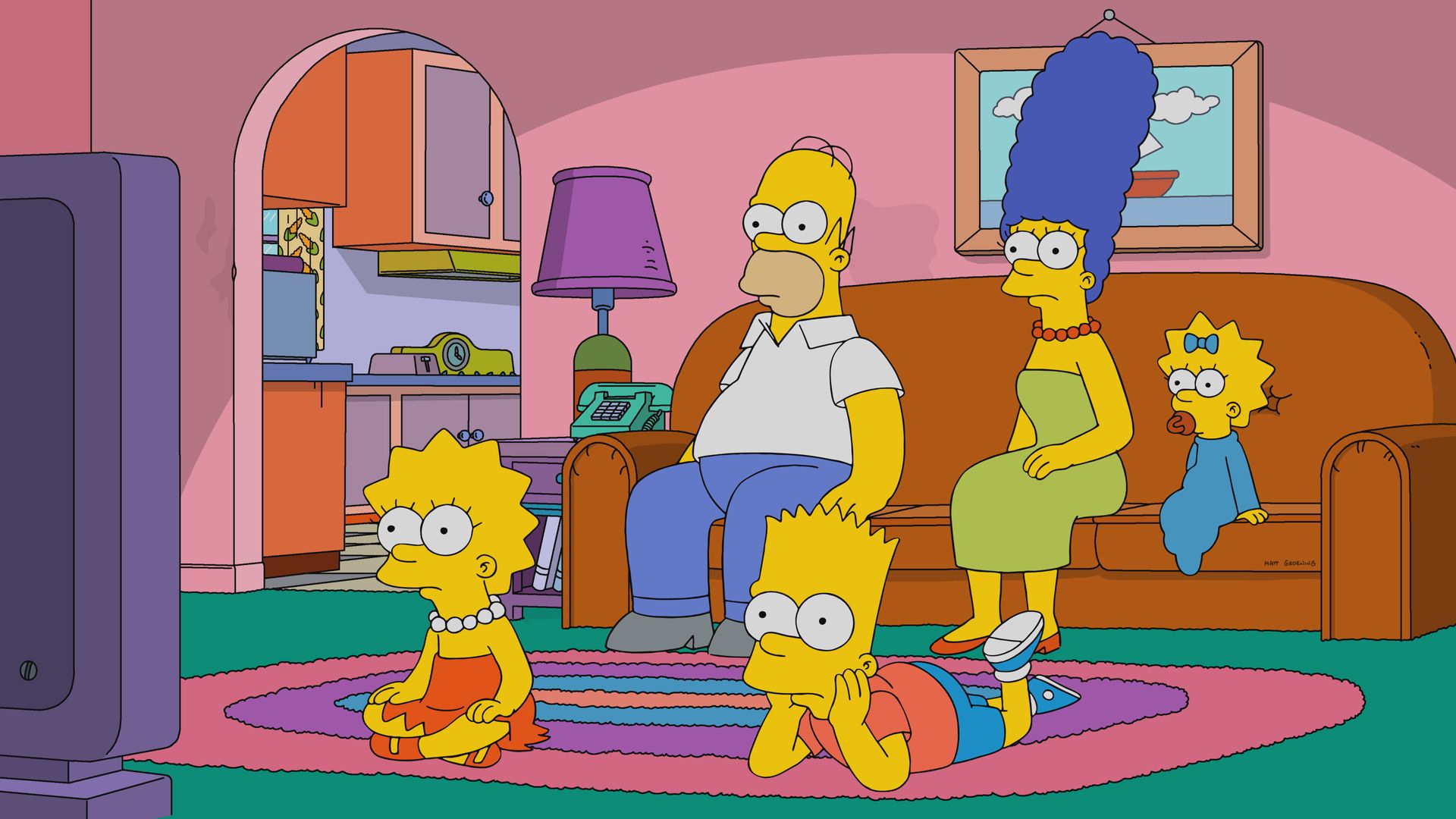 The Simpsons background