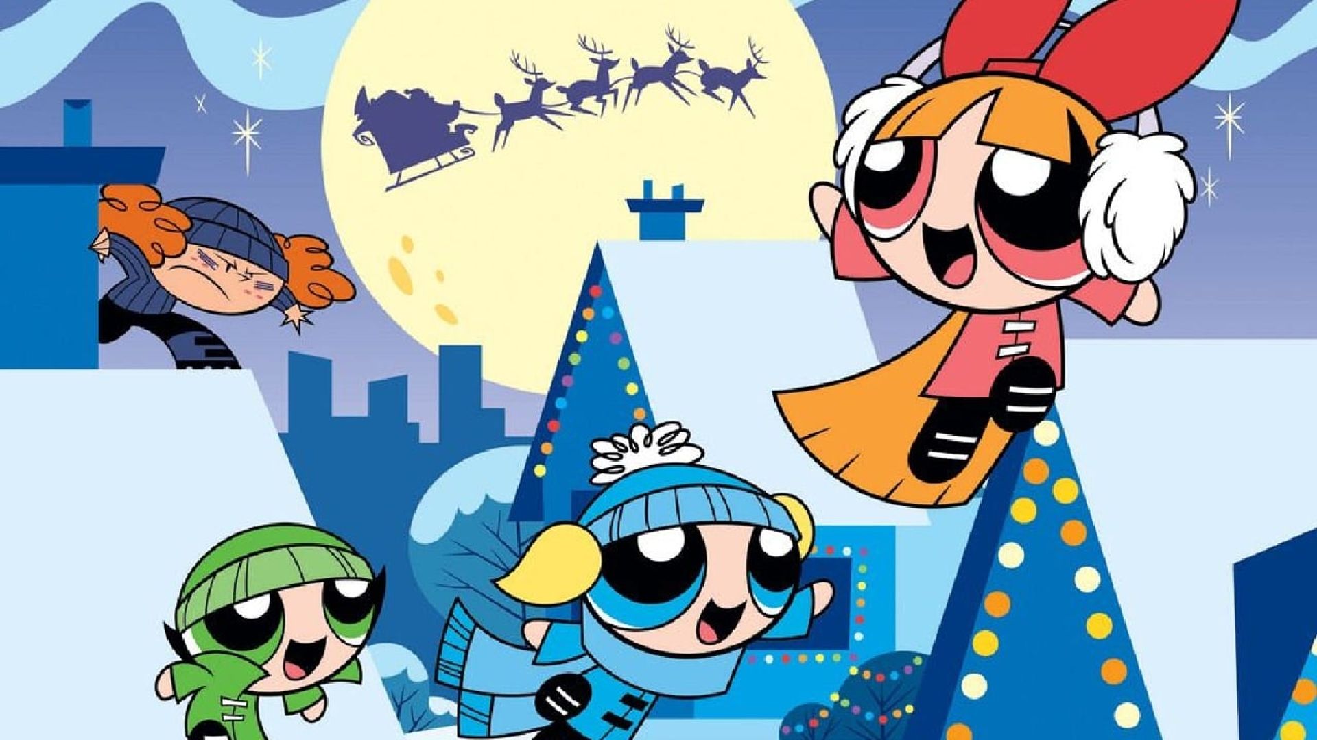 The Powerpuff Girls: 'Twas the Fight Before Christmas background