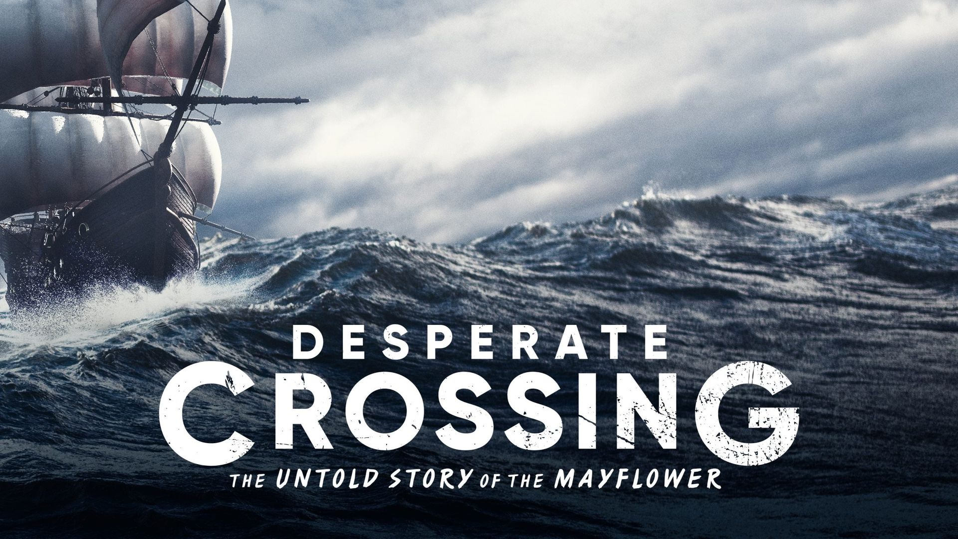Desperate Crossing - The True Story of the Mayflower background