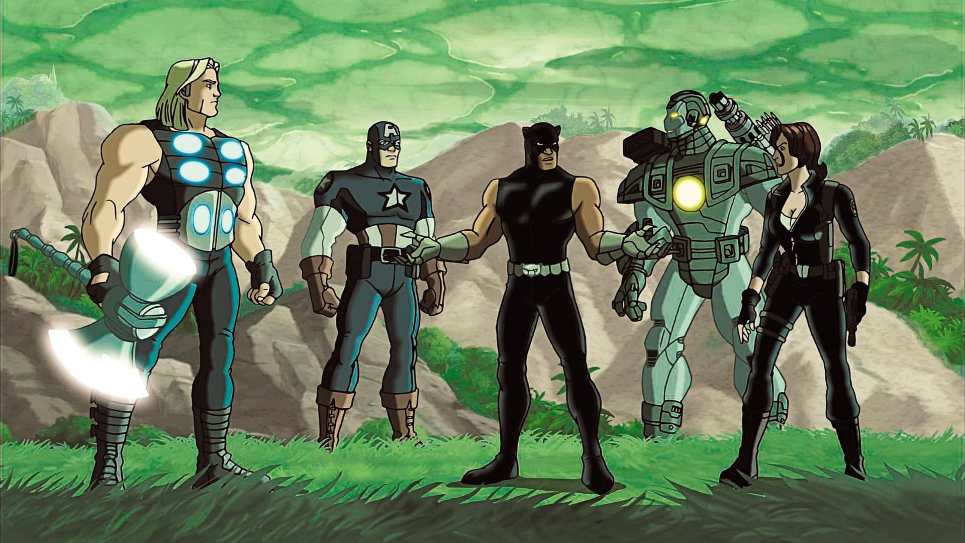 Ultimate Avengers II background