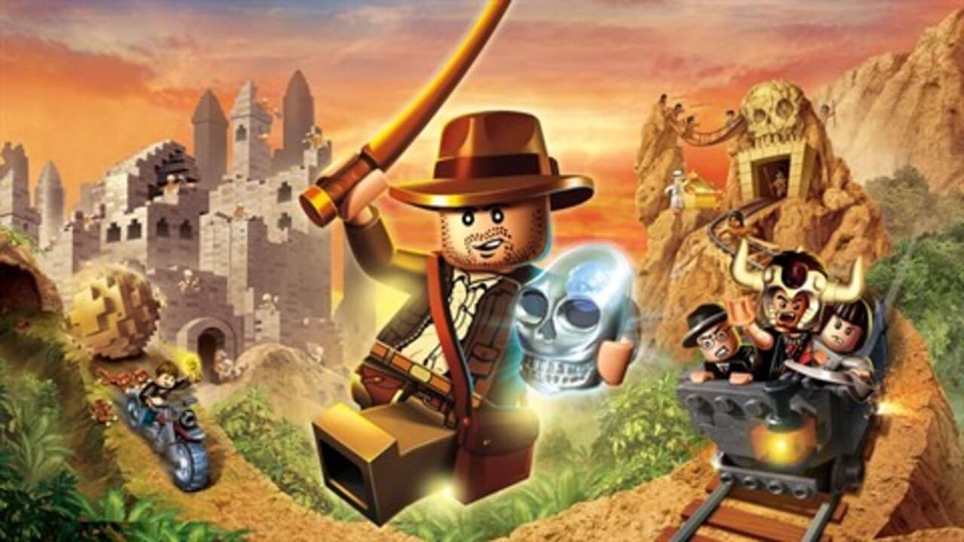 Lego Indiana Jones and the Raiders of the Lost Brick background