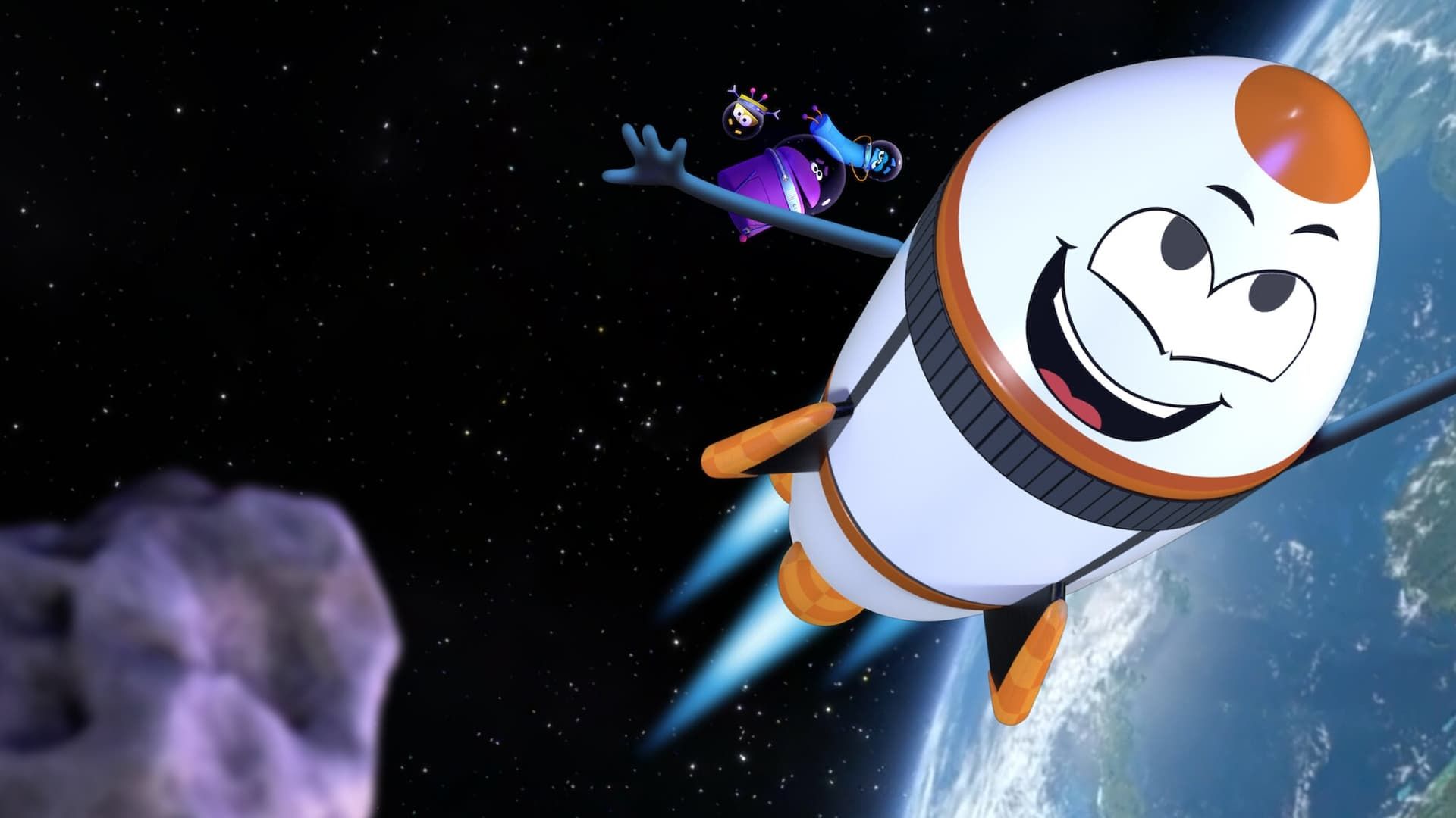 A StoryBots Space Adventure background