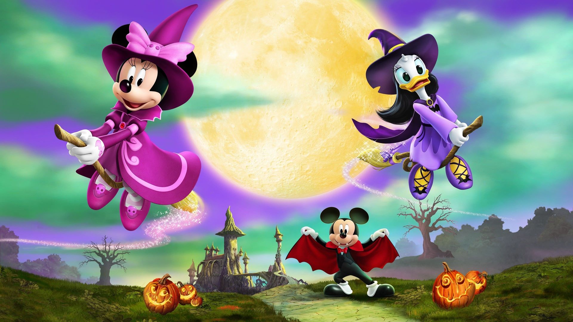 Mickey's Tale of Two Witches background