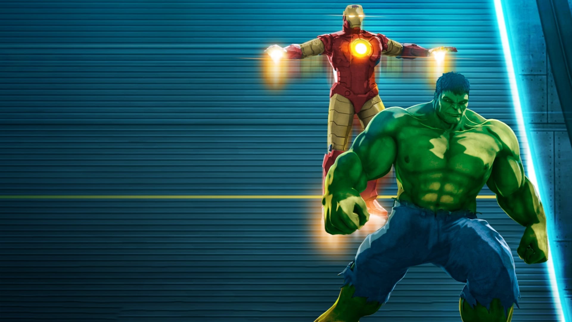 Iron Man & Hulk: Heroes United background