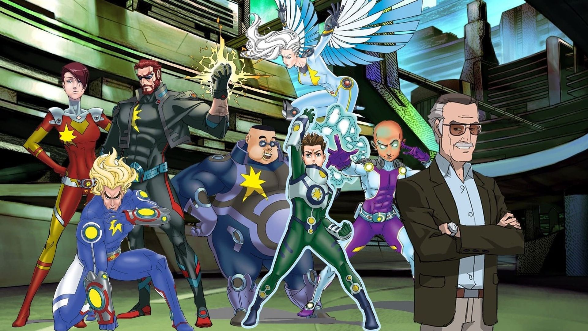 Stan Lee's Mighty 7 background
