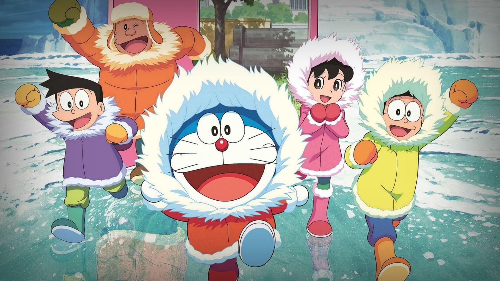 Doraemon: Great Adventure in the Antarctic Kachi Kochi background