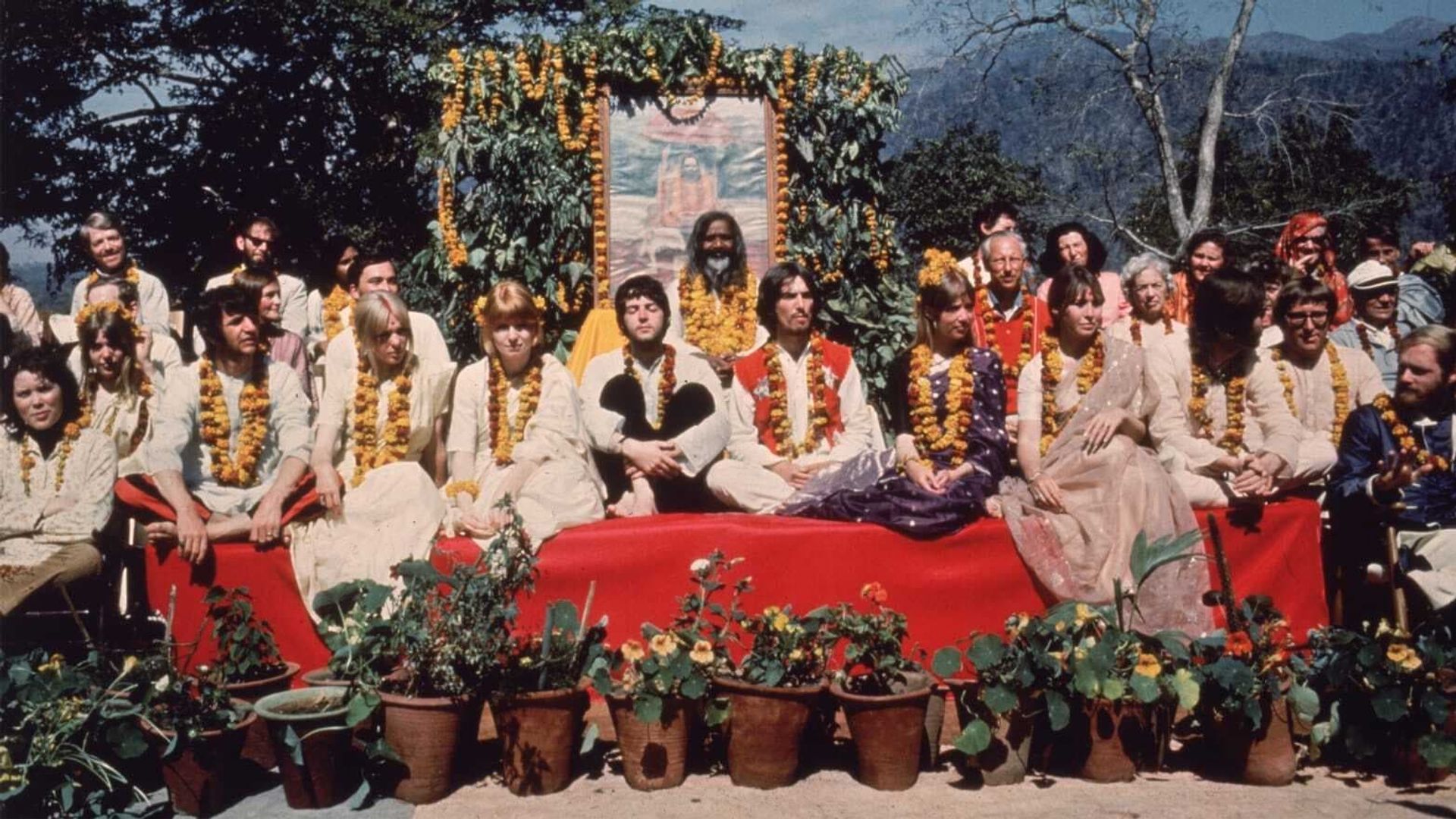 Meeting the Beatles in India background