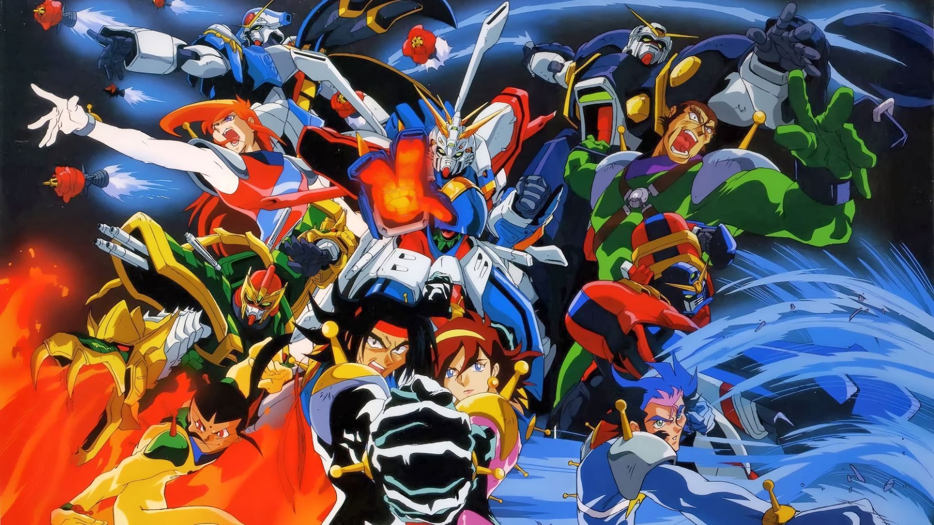 Mobile Fighter G Gundam background