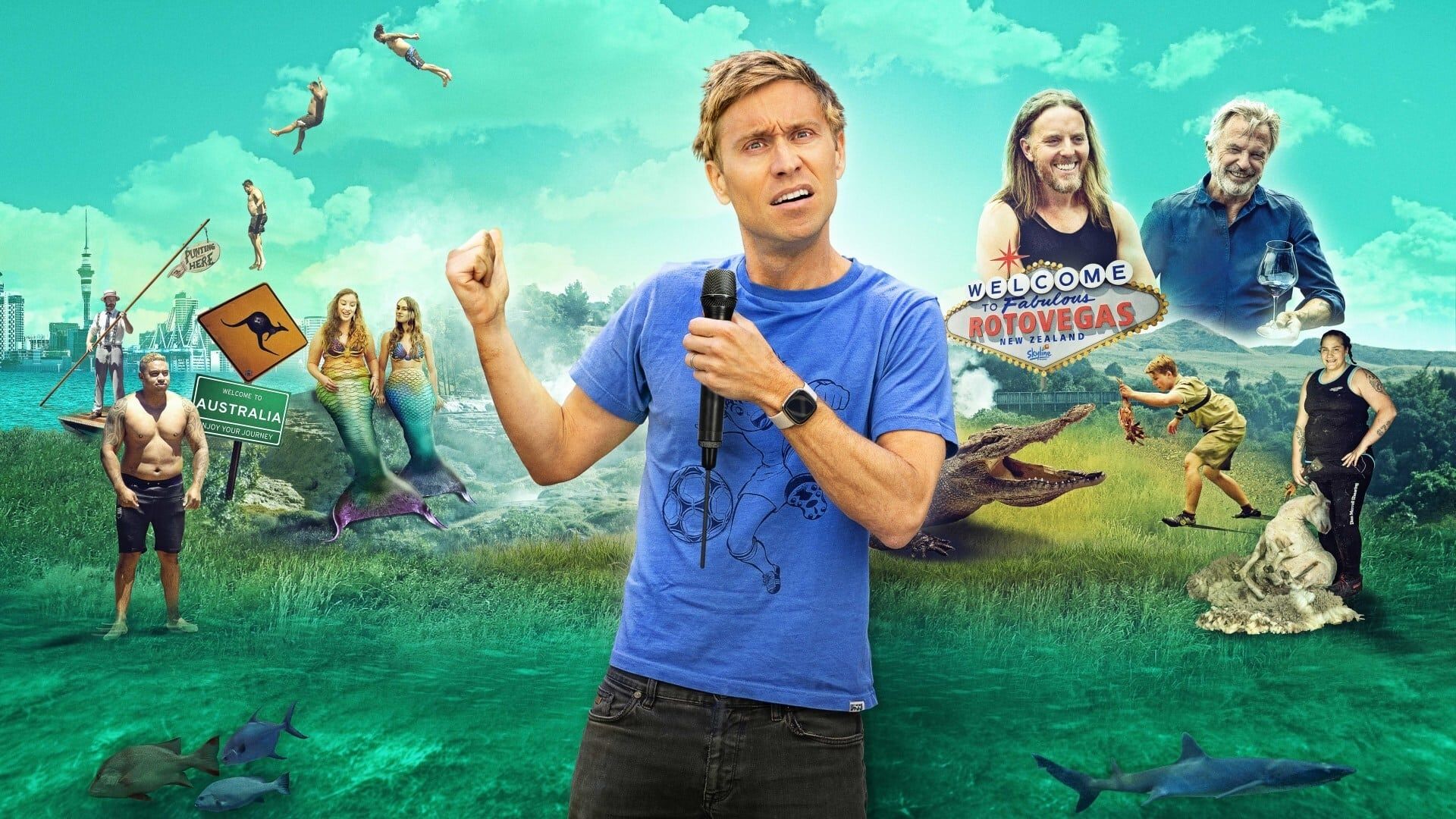 Russell Howard Stands Up to the World background