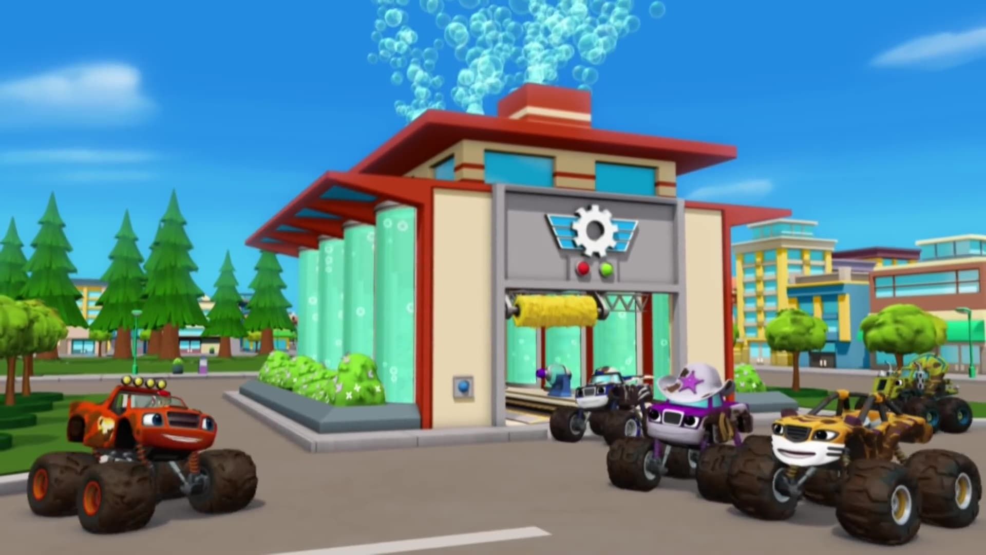 Blaze and the Monster Machines background