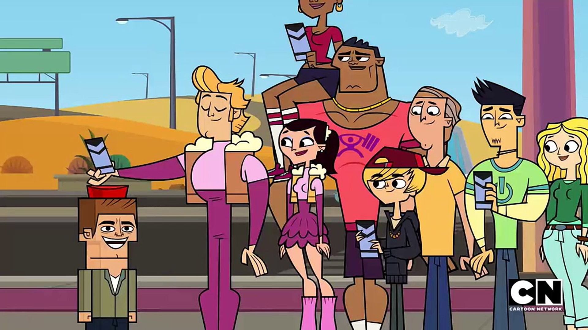 Total Drama Presents: The Ridonculous Race background