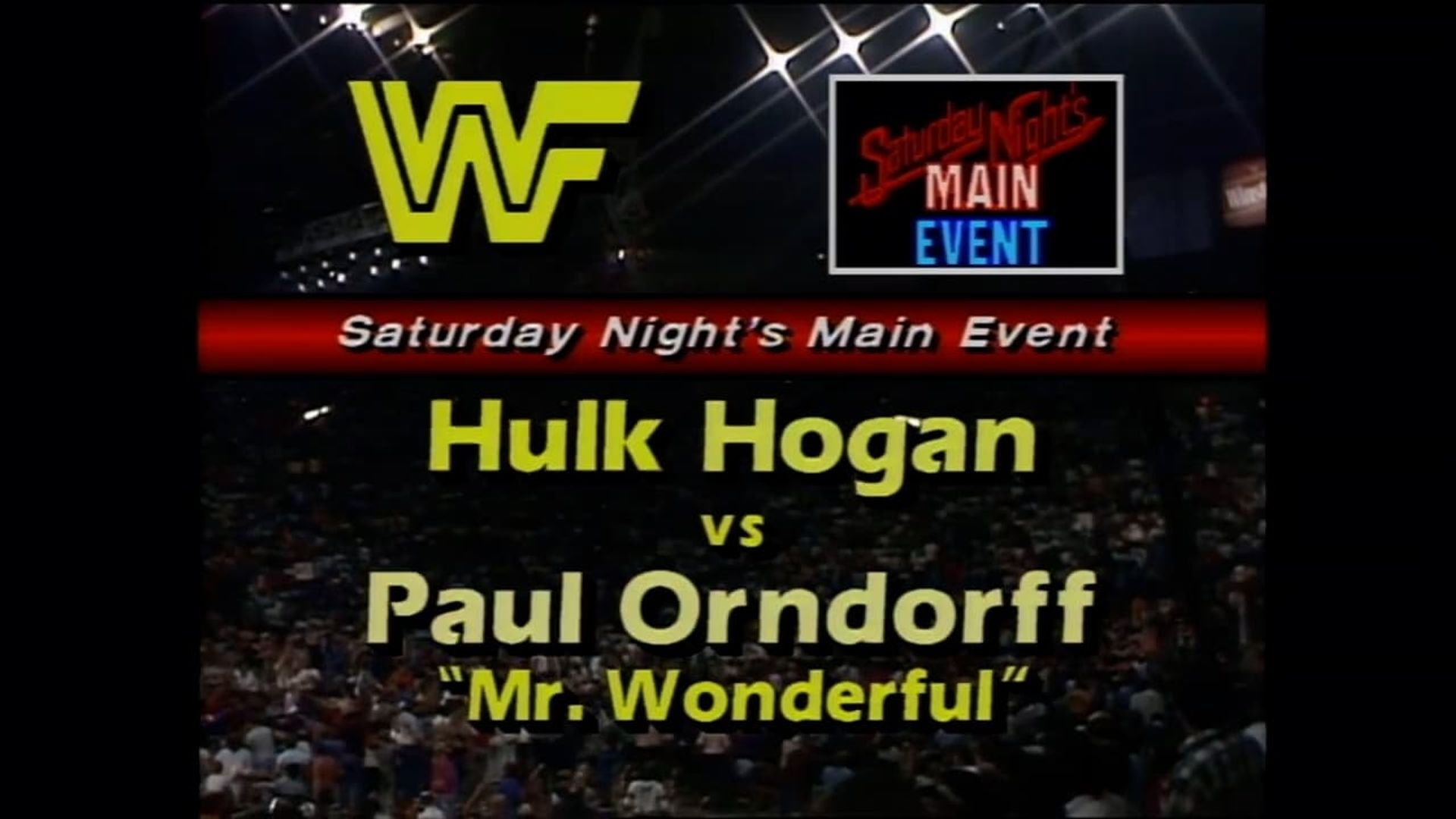 WWE Saturday Night's Main Event background