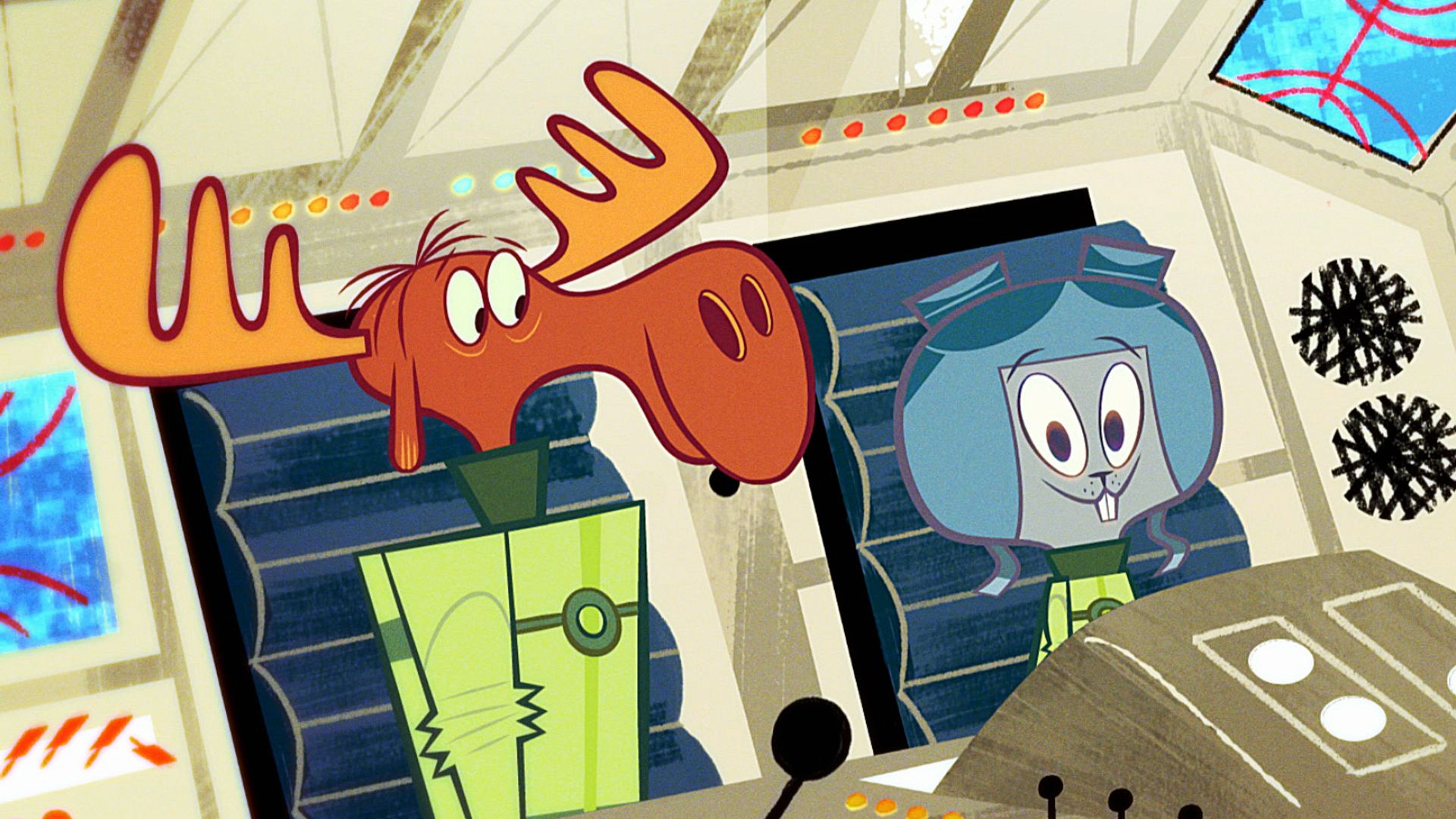 The Adventures of Rocky and Bullwinkle background