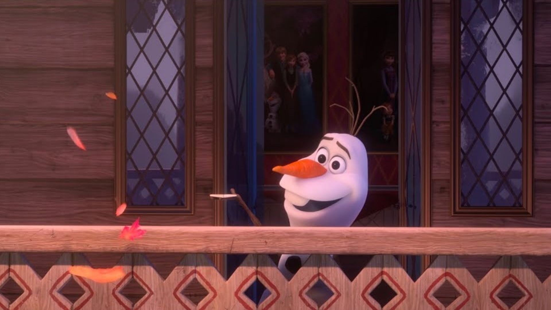 At Home with Olaf background