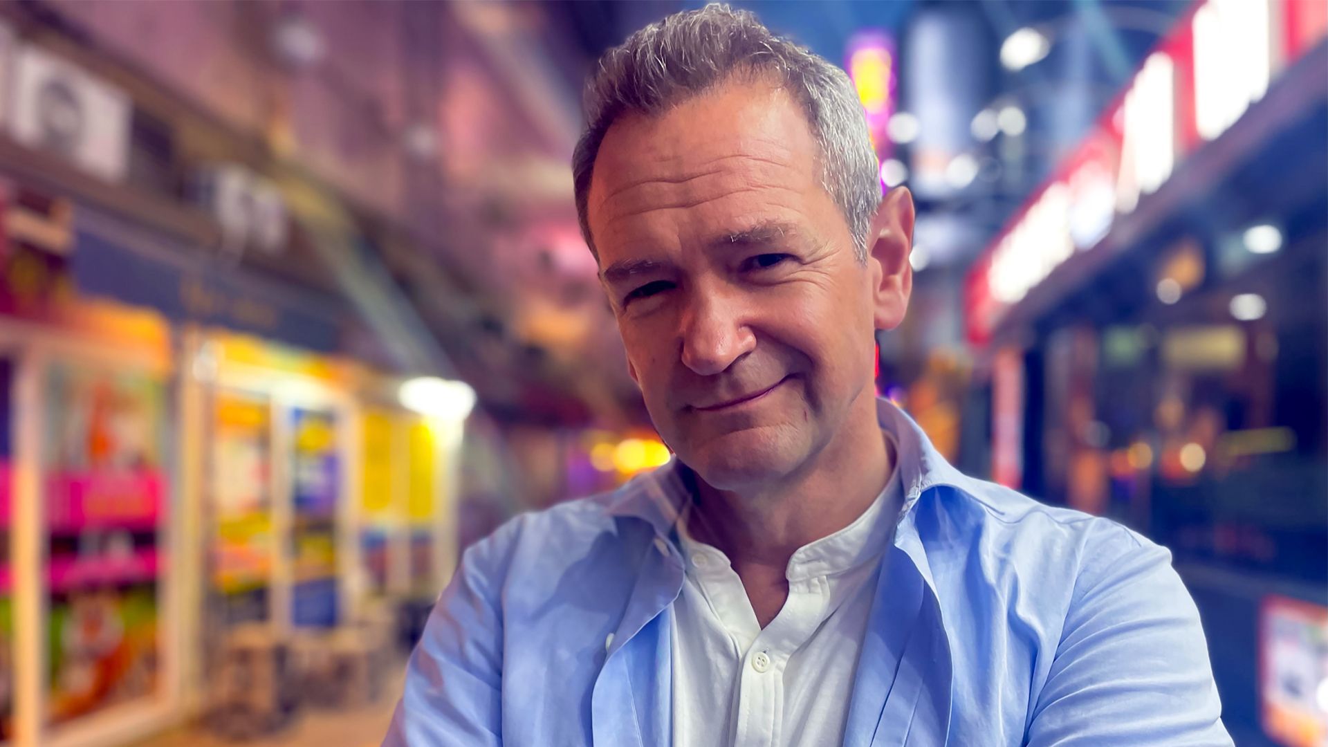 Alexander Armstrong in South Korea background