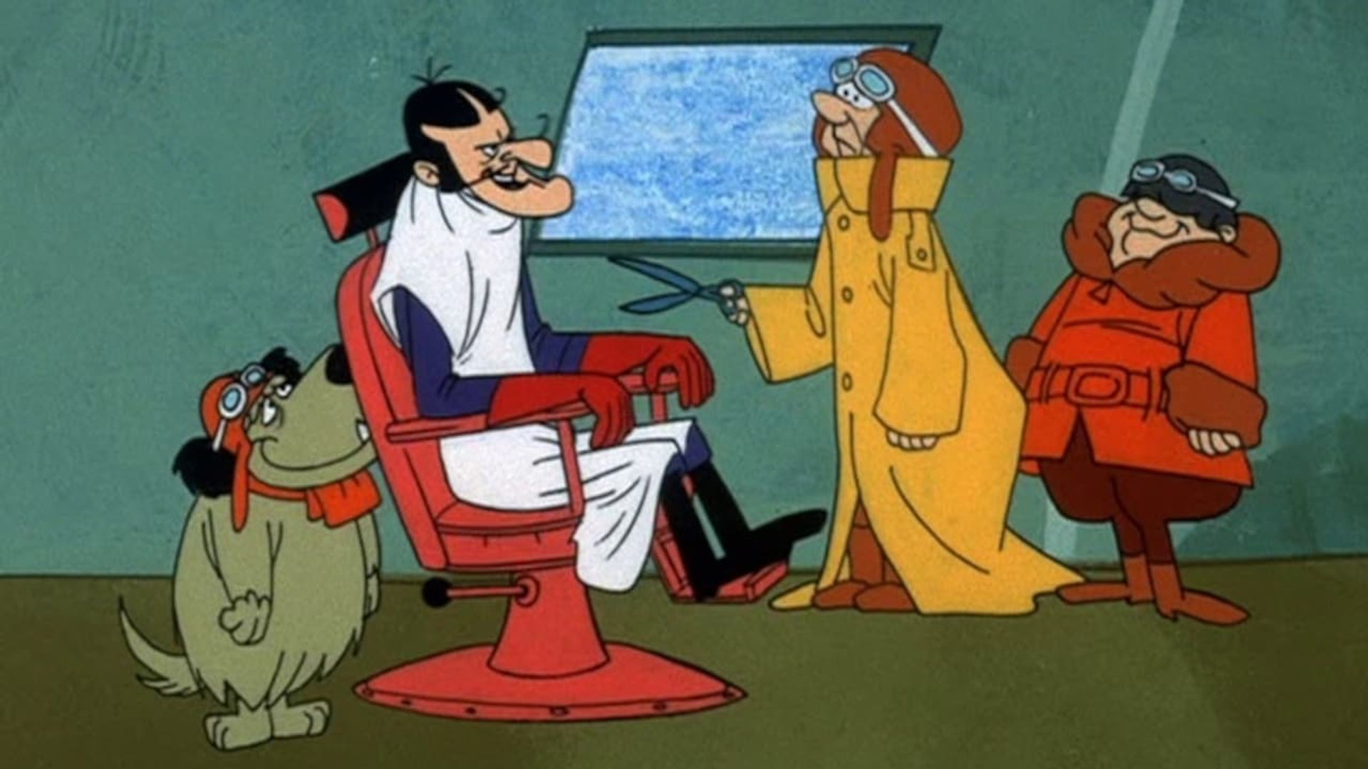 Dastardly and Muttley in Their Flying Machines background