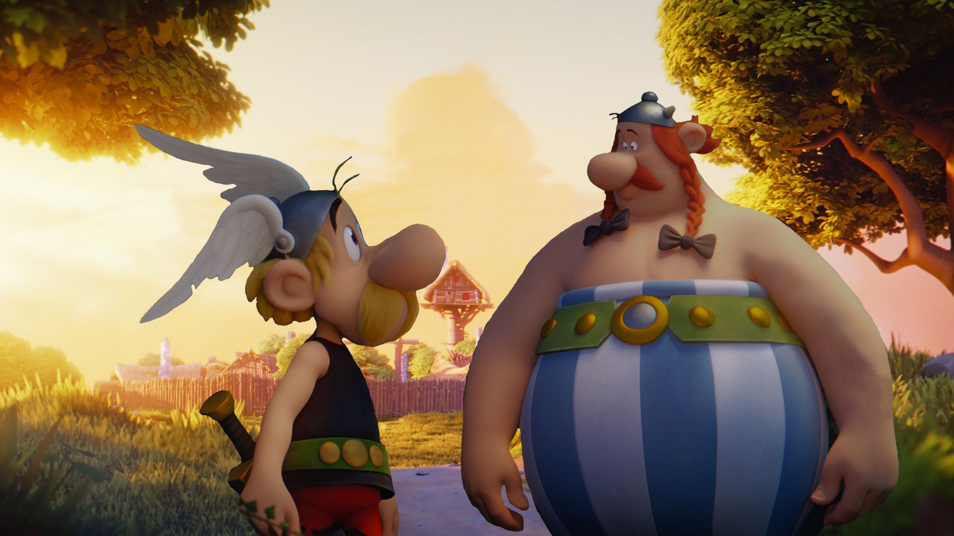 Asterix and Obelix (Animation) background