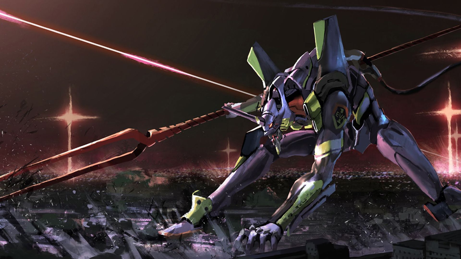 Neon Genesis Evangelion: Death & Rebirth background