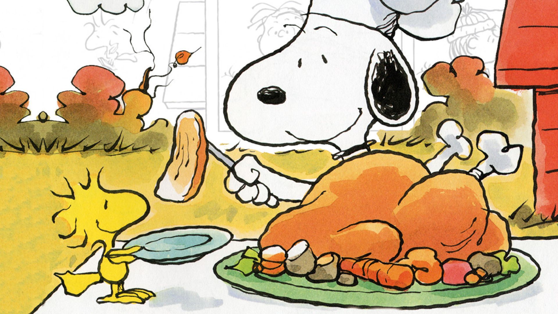 A Charlie Brown Thanksgiving background