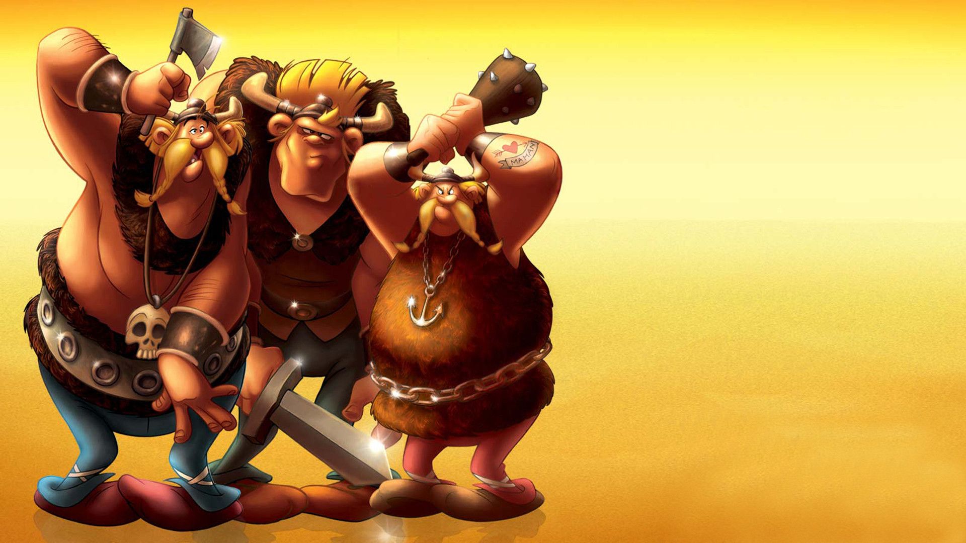 Asterix and the Vikings background