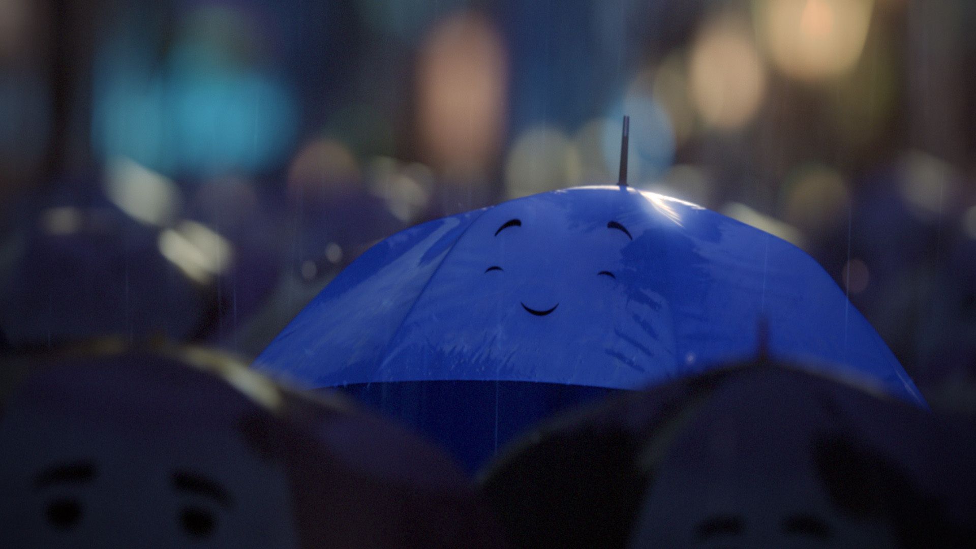 The Blue Umbrella background