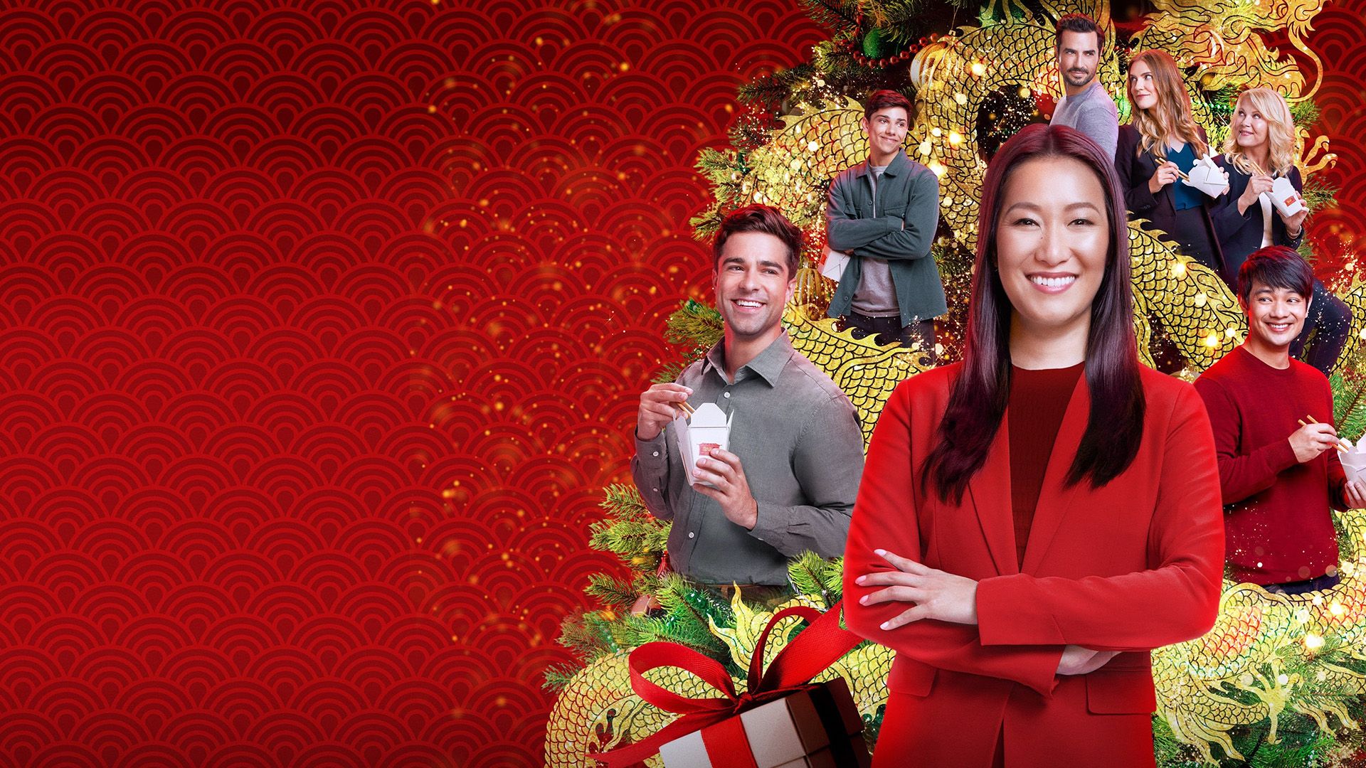 Christmas at the Golden Dragon background
