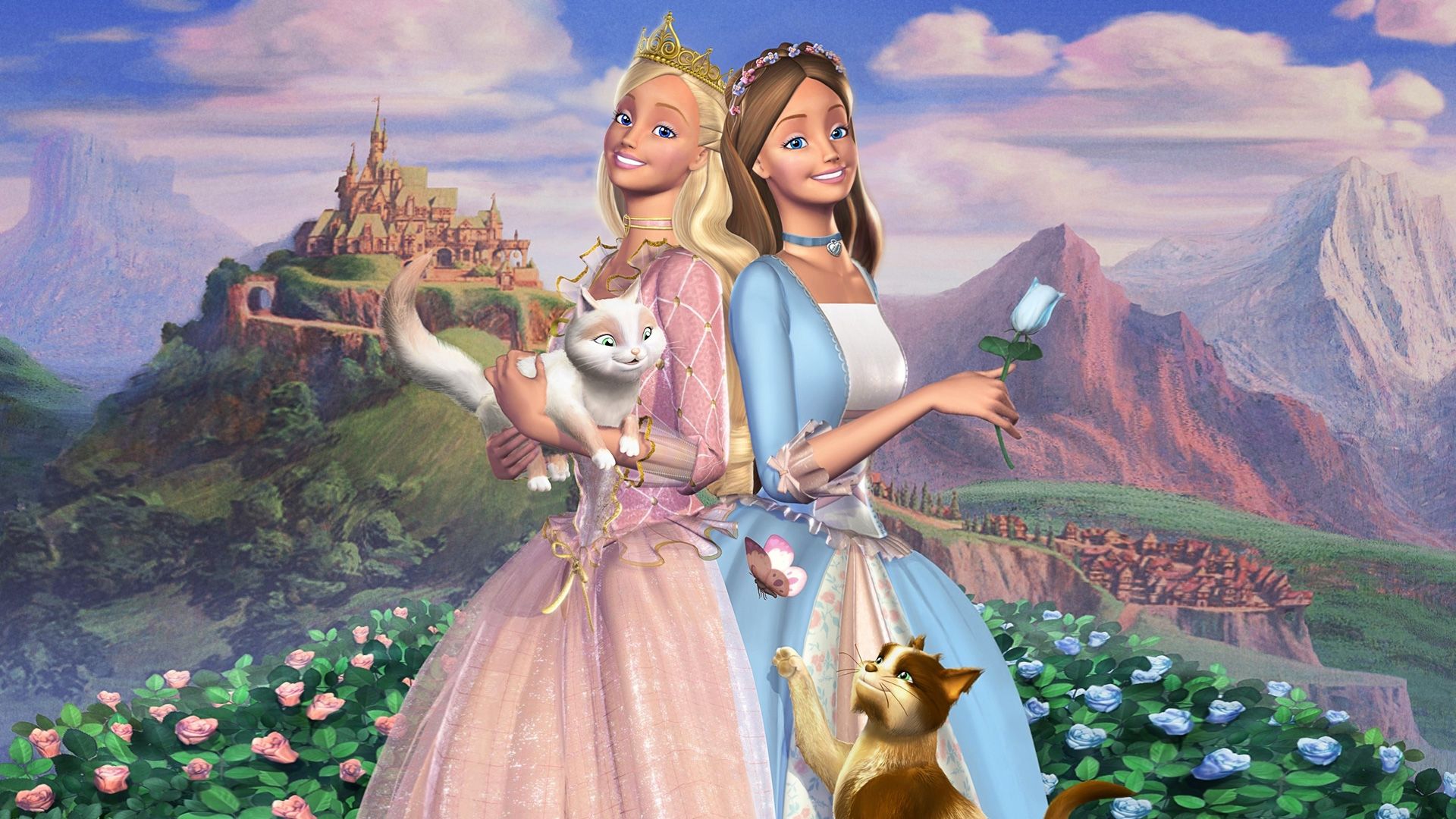 Barbie as The Princess and the Pauper background