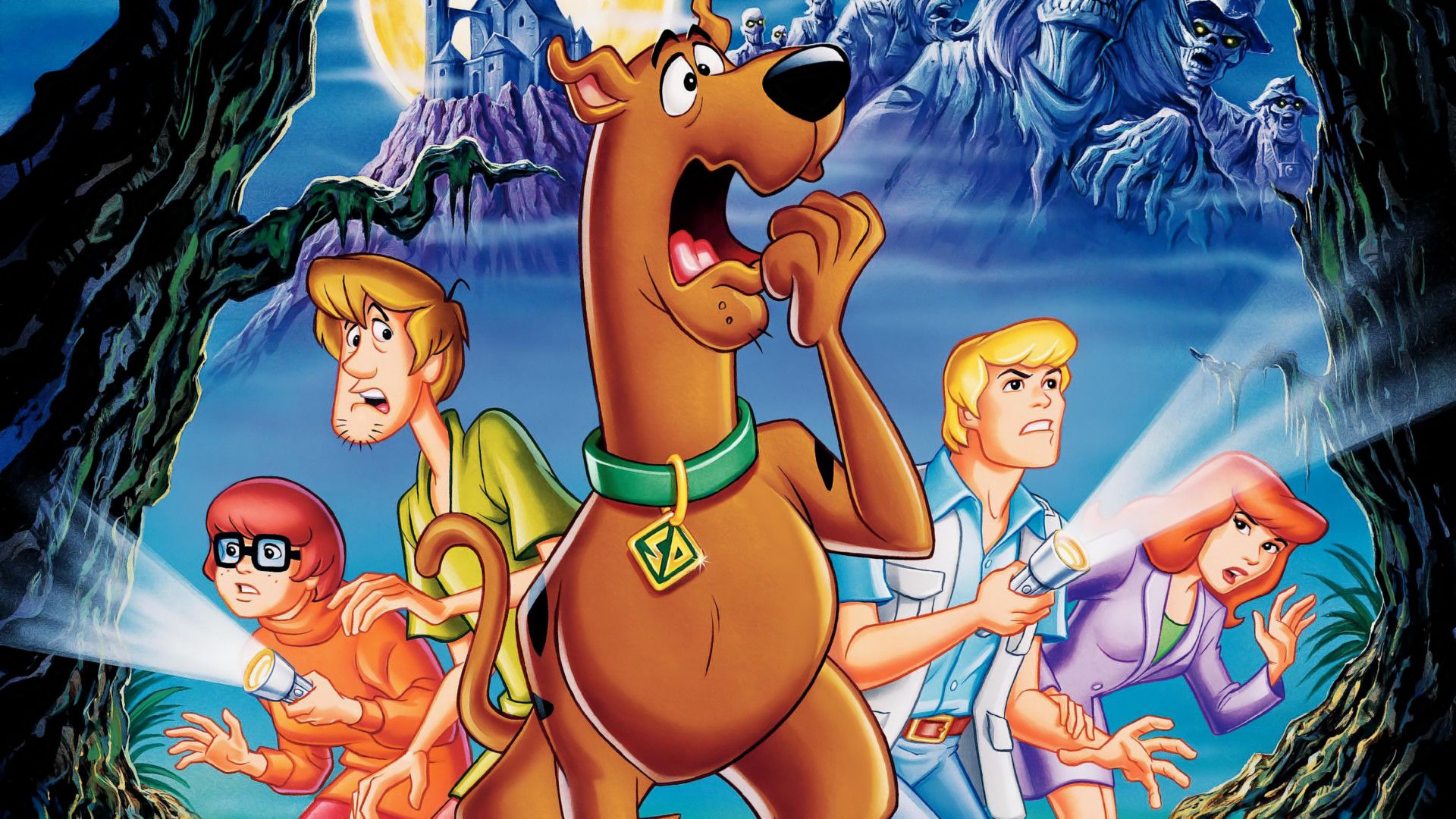Scooby-Doo on Zombie Island background