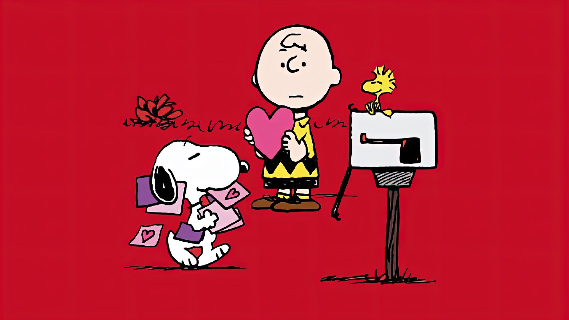 Be My Valentine, Charlie Brown background