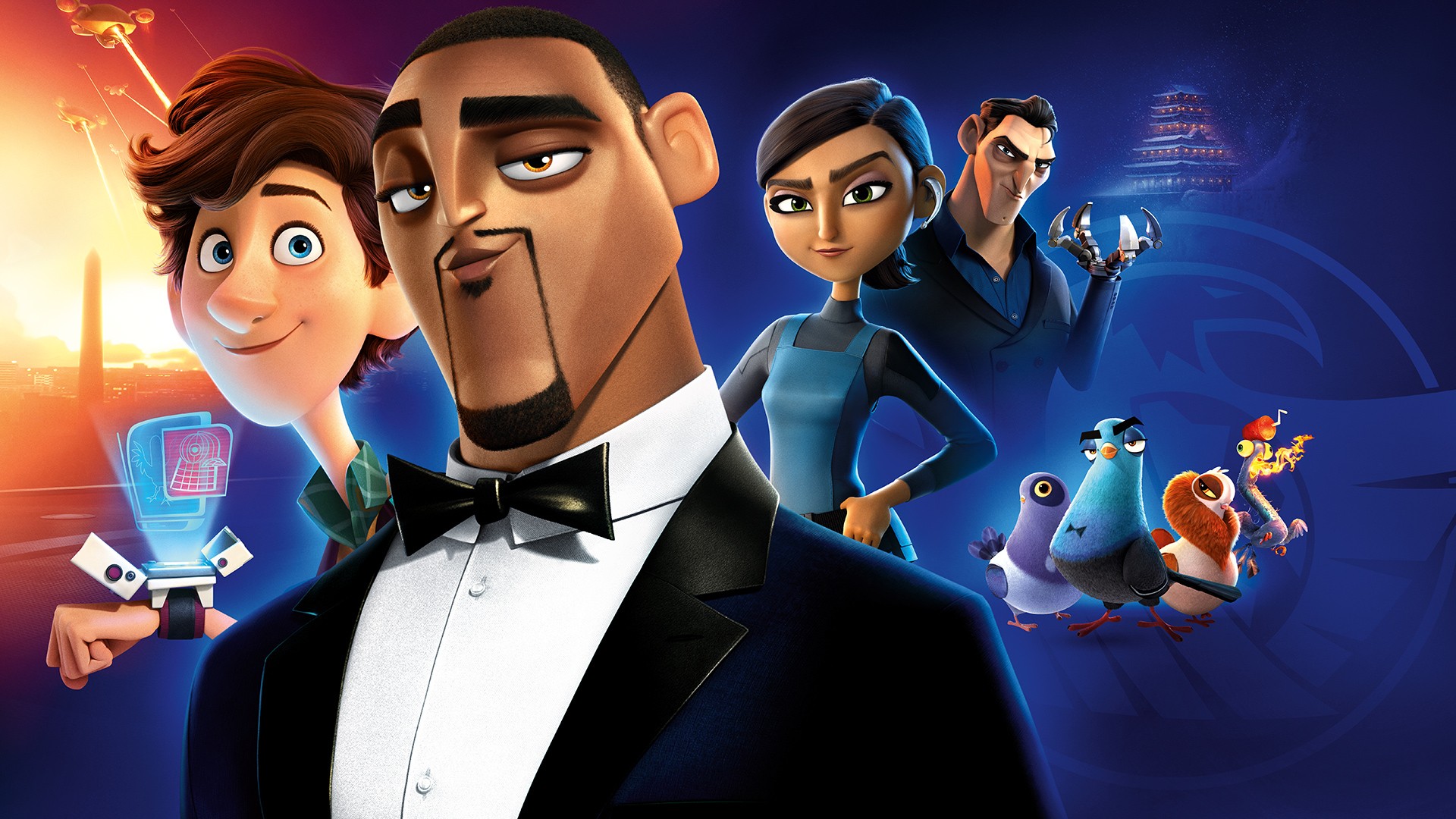 Spies in Disguise background