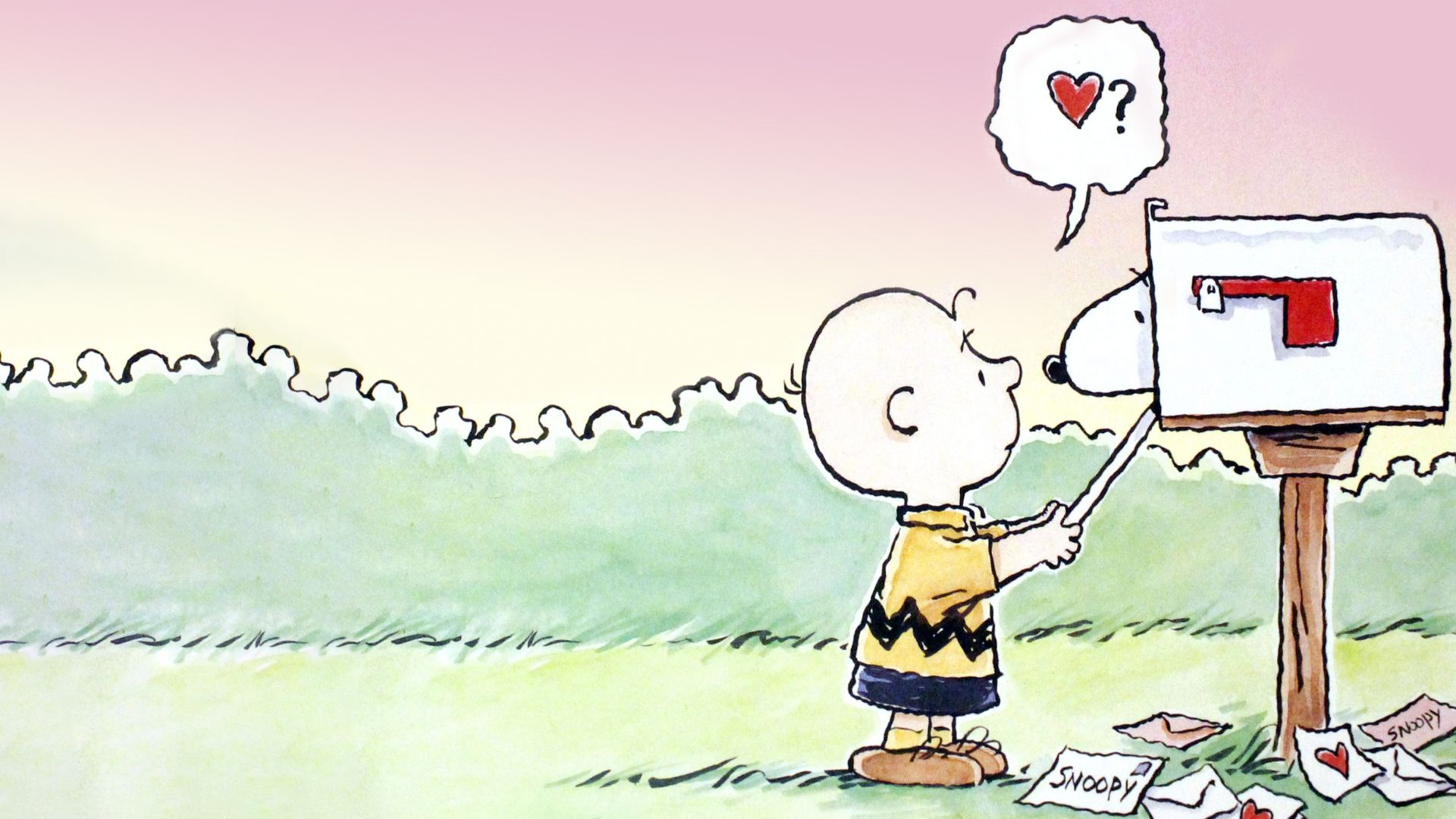 A Charlie Brown Valentine background