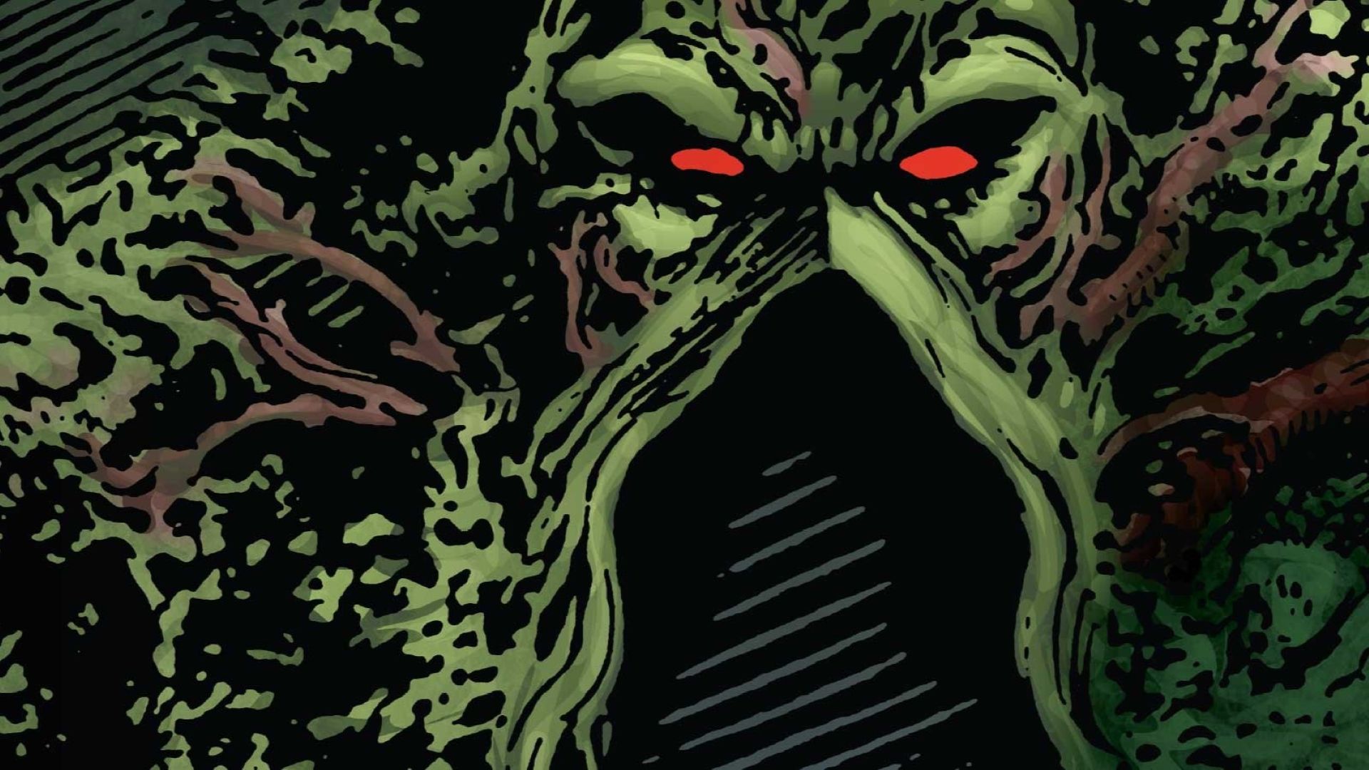 The Return of Swamp Thing background