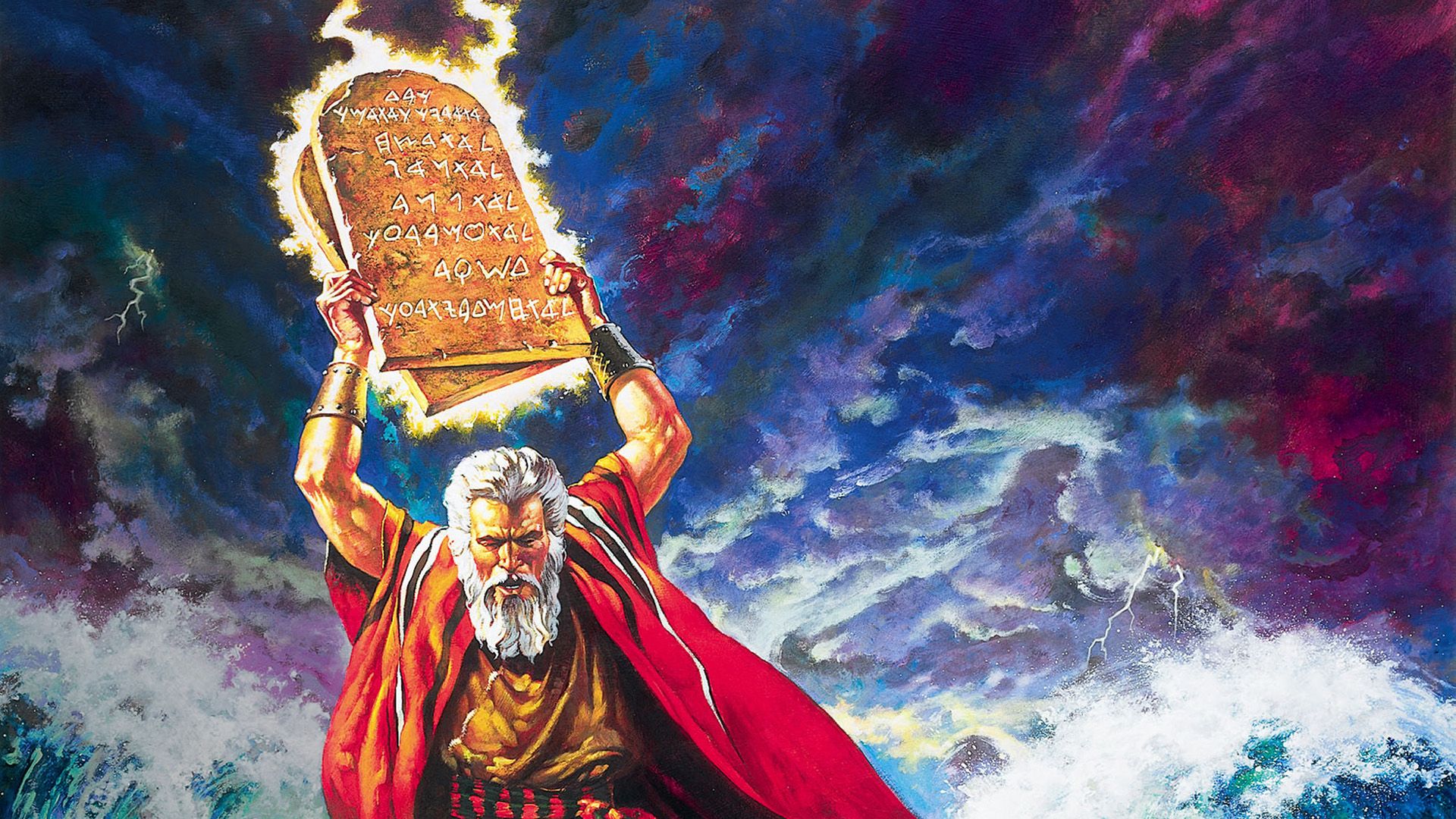 The Ten Commandments background