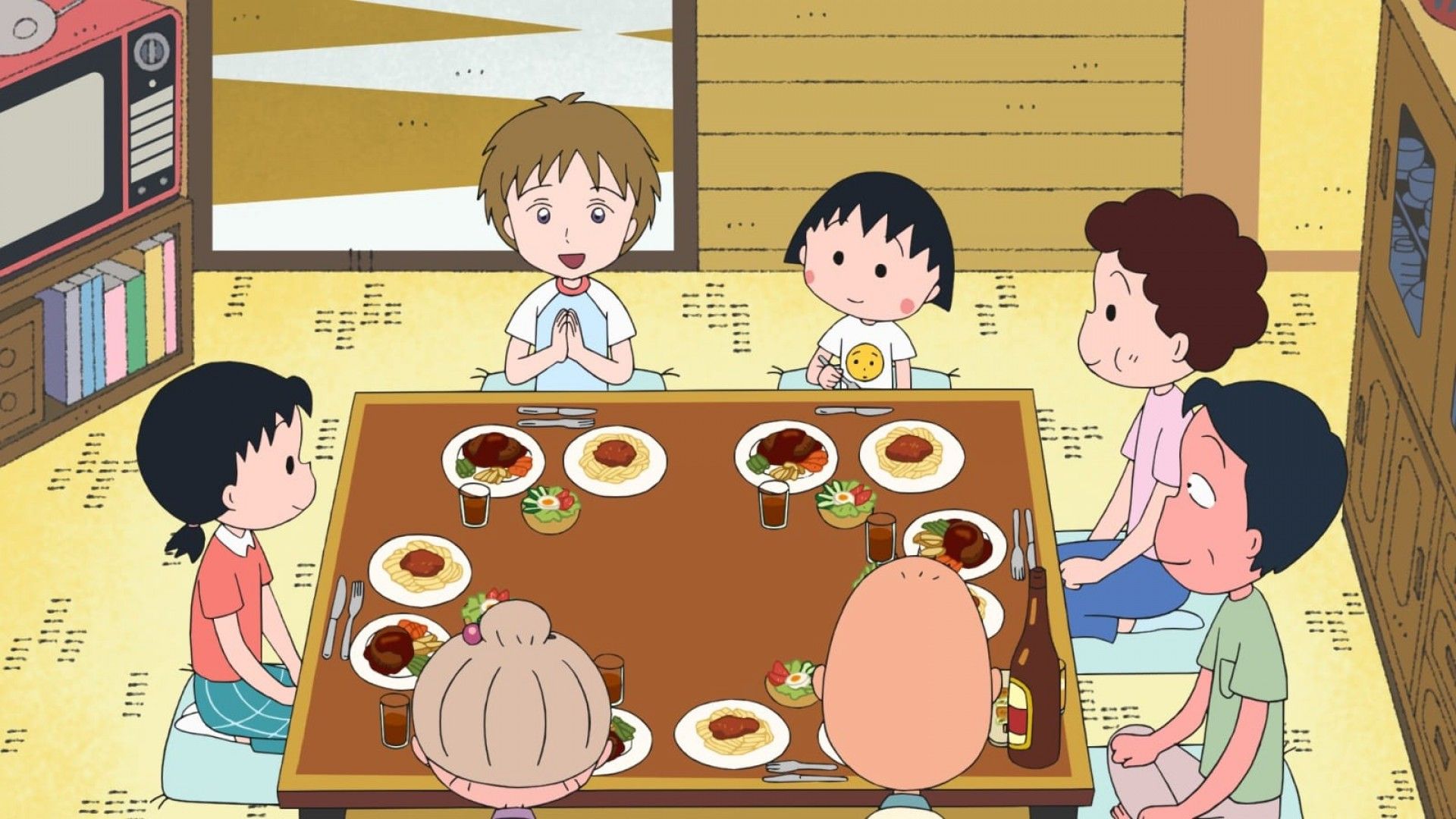 Chibi Maruko-chan: A Boy from Italy background