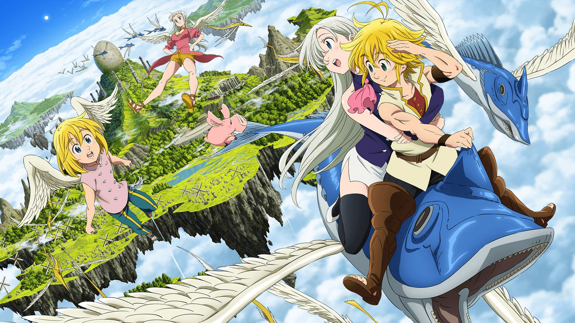 The Seven Deadly Sins: Prisoners of the Sky background