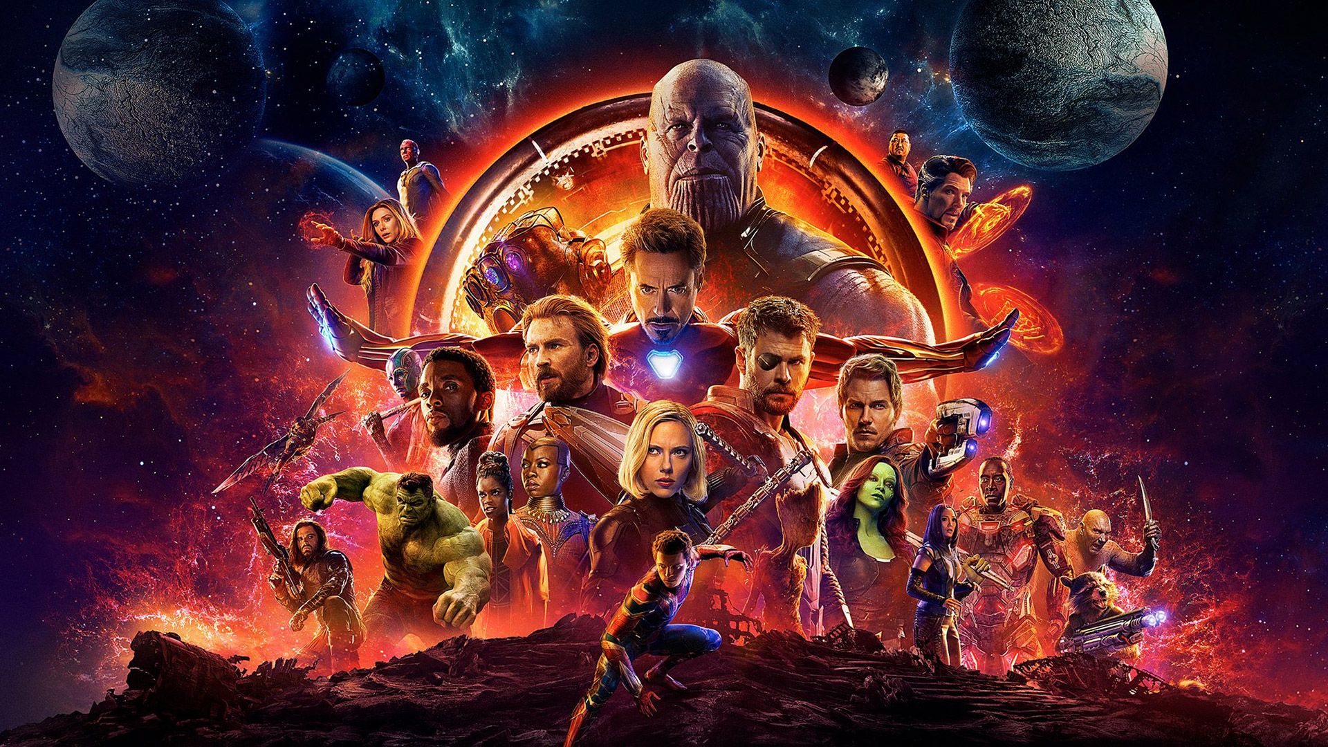 Avengers: Infinity War background