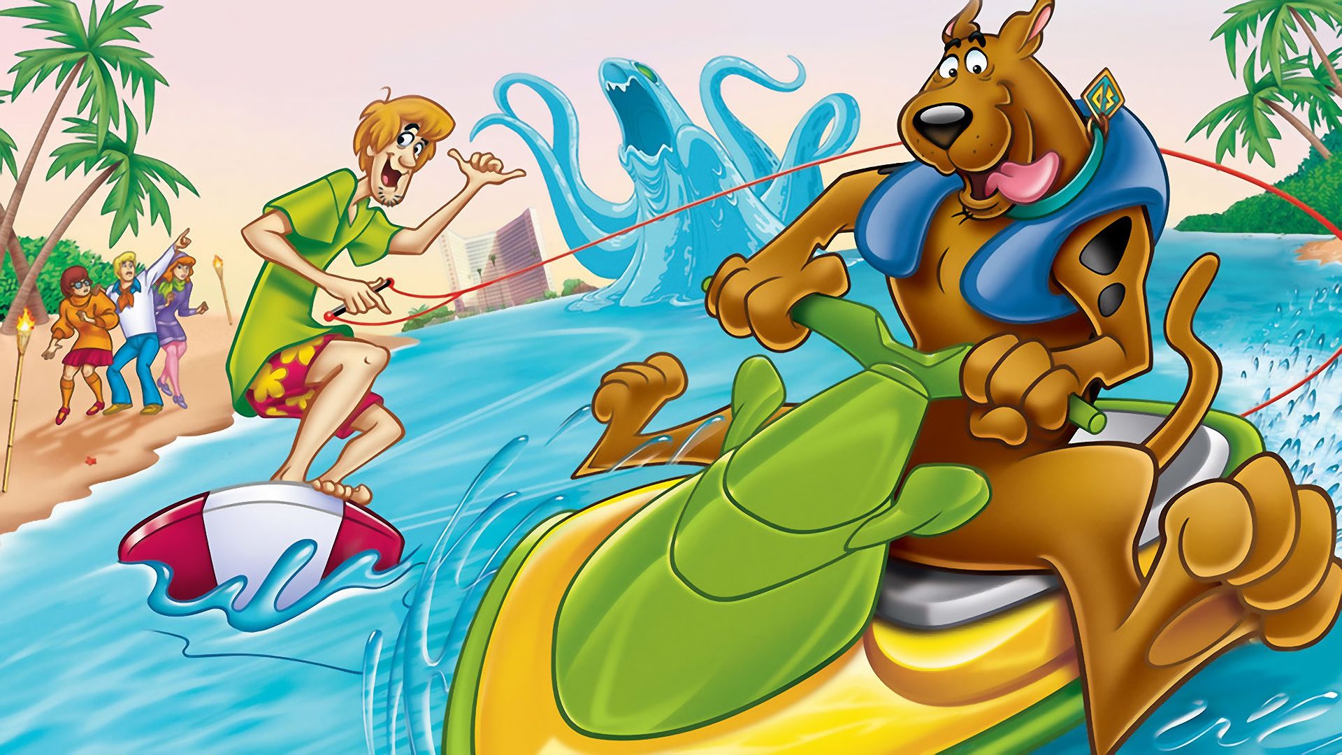 Scooby-Doo! and the Beach Beastie background