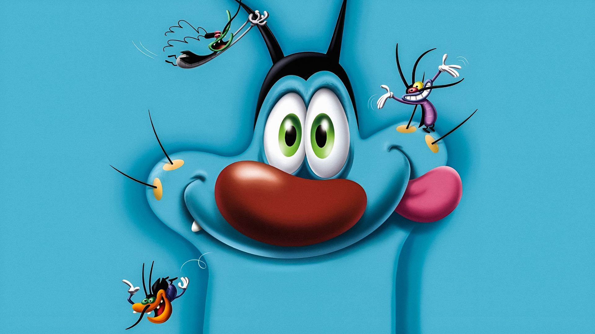 Oggy and the Cockroaches background