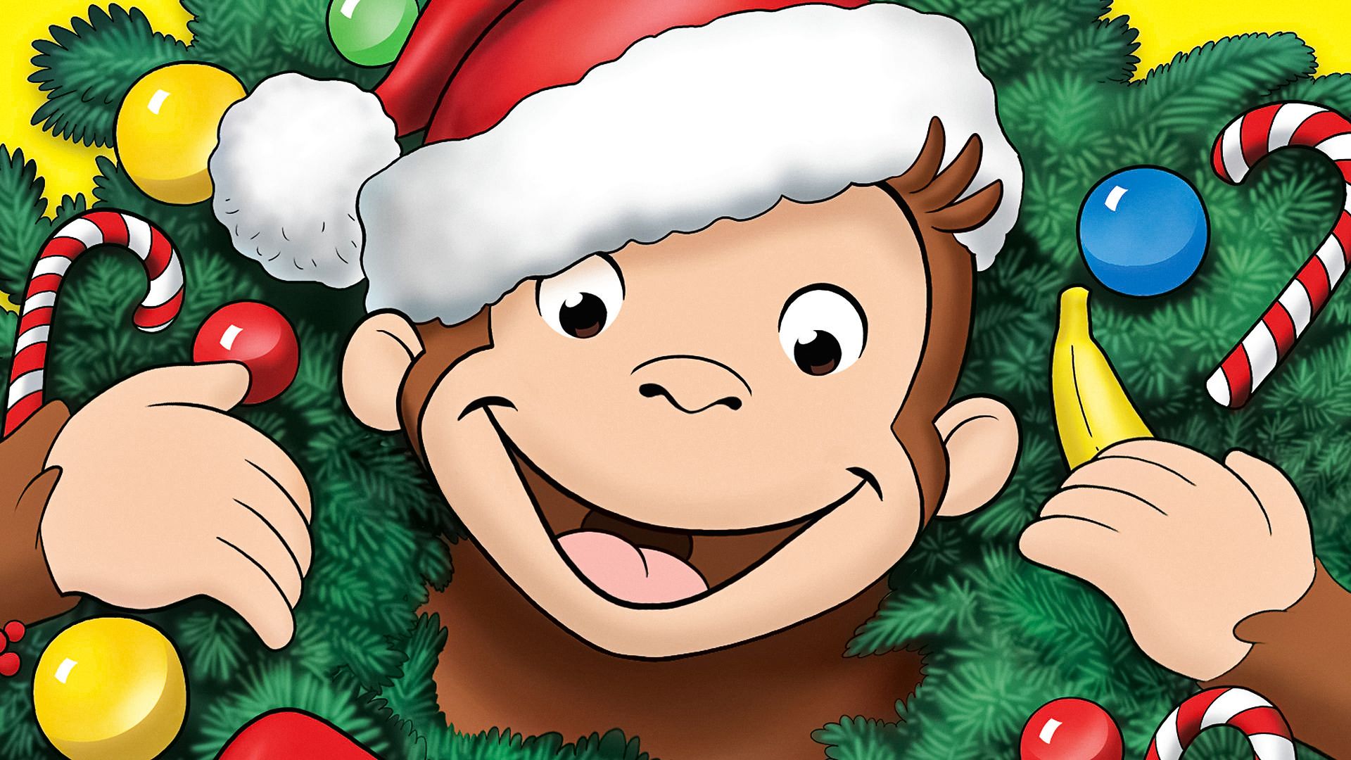 Curious George: A Very Monkey Christmas background