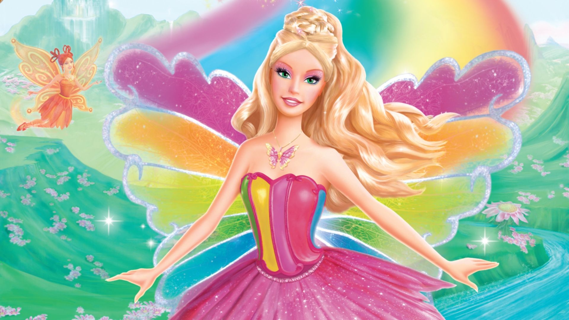Barbie Fairytopia: Magic of the Rainbow background