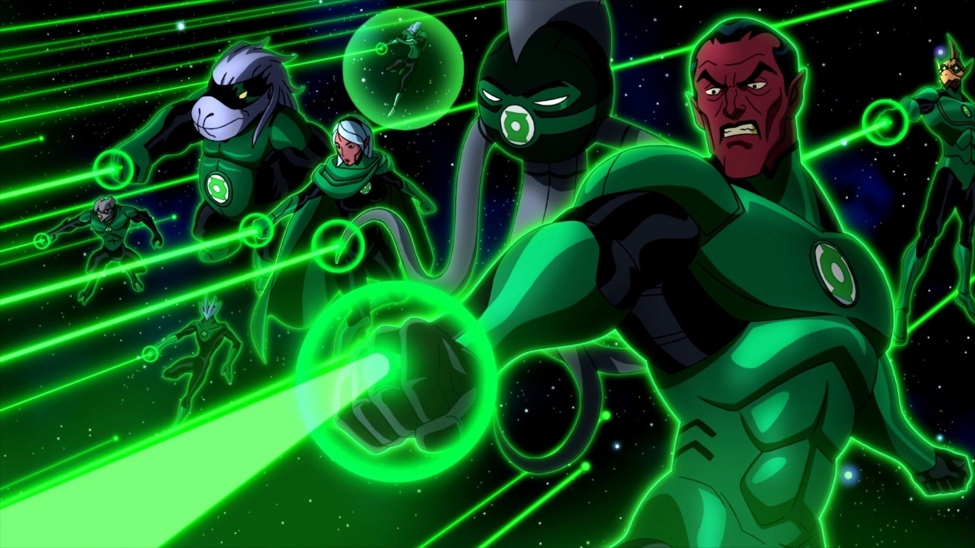 Green Lantern: Emerald Knights background