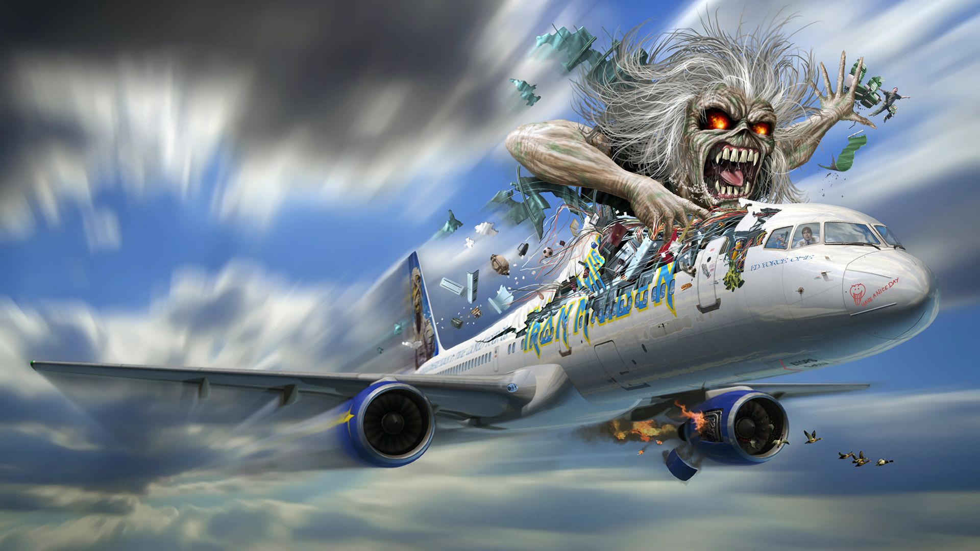 Iron Maiden: Flight 666 background