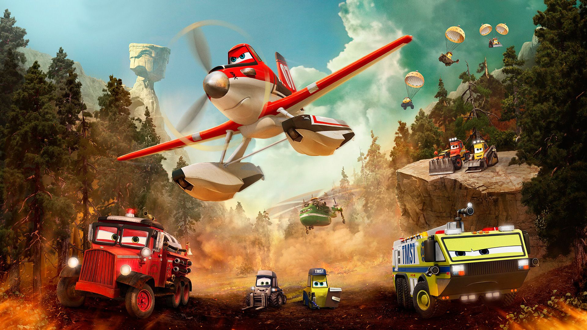 Planes: Fire & Rescue background