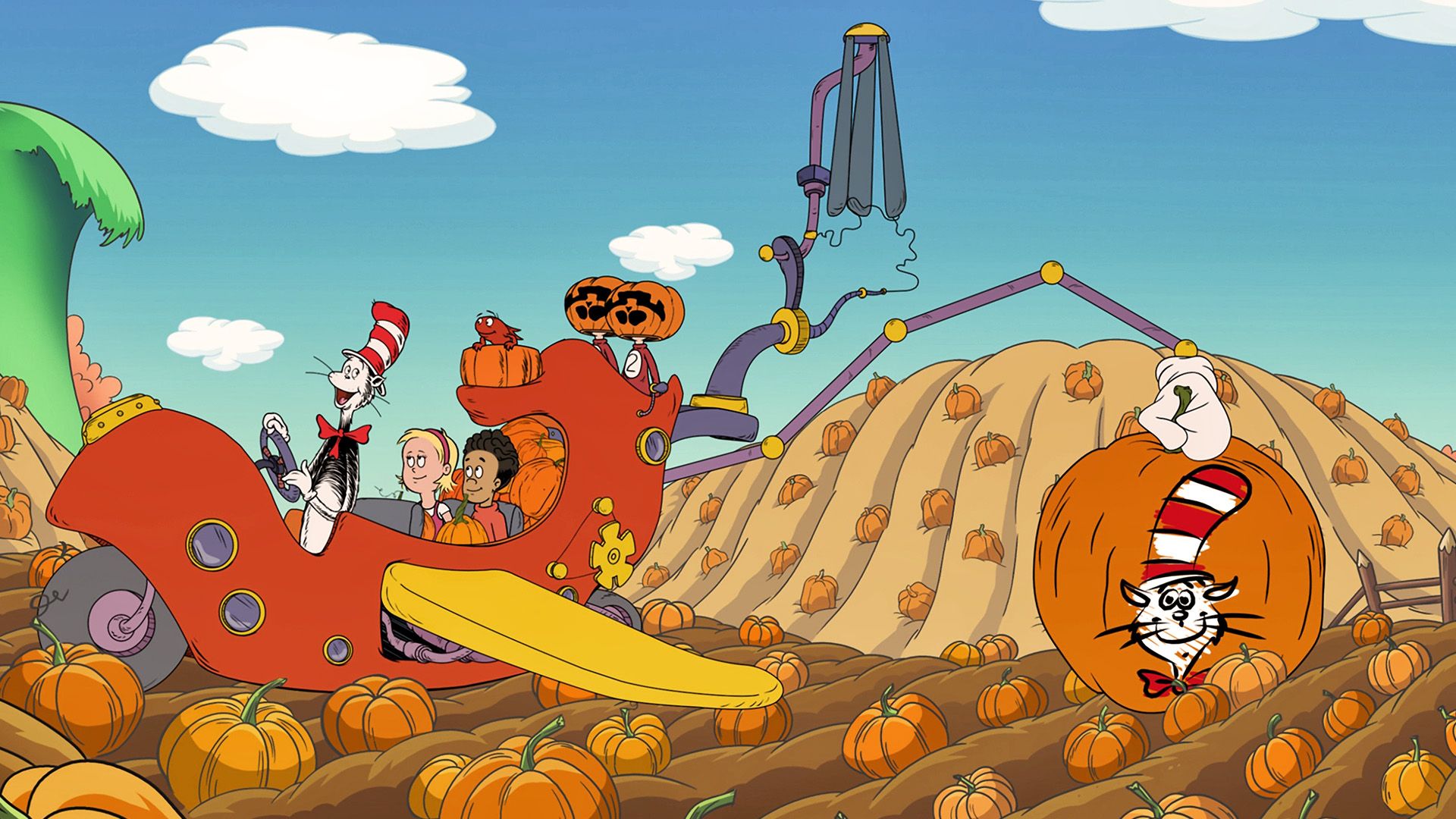 The Cat in the Hat Knows a Lot About Halloween! background