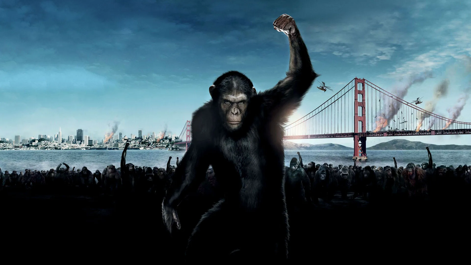Rise of the Planet of the Apes background