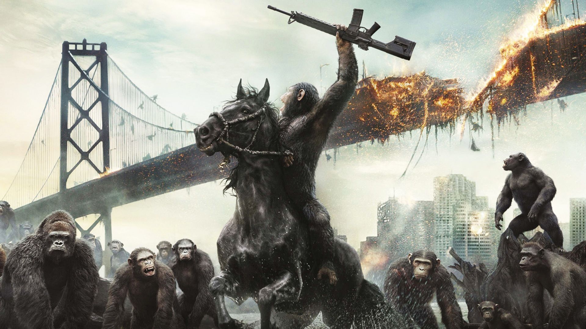 Dawn of the Planet of the Apes background